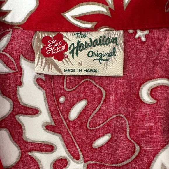 HILO HATTIE’S Classic Shirt Original Hawaiian Hibiscus Aloha Shirt Size Medium - Picture 5 of 8